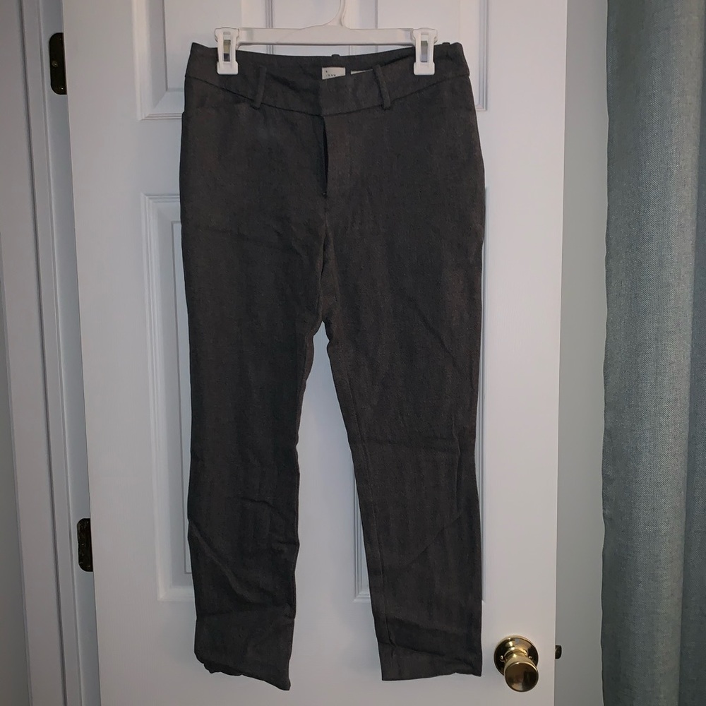 Grey skinny dress pants